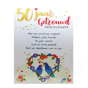 Kaart - Intense - 50 Jaar getrouwd - TE014-C