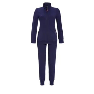 Ringella Dames Homewear: Blauw, rits ( RIN.312 )