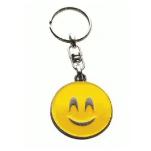 Emoji metalen sleutelhanger - smile