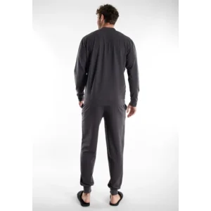 Bugati homewear met rits: Antraciet ( BUGa.1 )