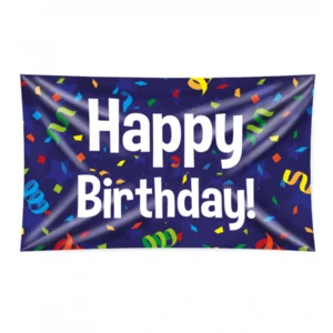 Vlag - Happy Birthday - 150x90cm