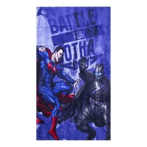 batman vs superman plaid blauw