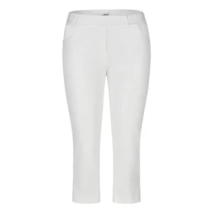 KJ Brand Witte Jeansbroek: 7/8 lengte, Jenny, elastiek in de lenden ( BRA.329 )