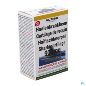 Altisa Haaienkraakbeen 500mg 60 tabletten Voedingssupplement