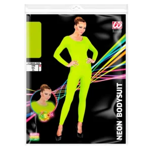 Bodysuit neon groen- Body in felle groene kleur - Maat M/L