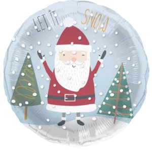 Folieballon - Let it snow - Kerst - 45cm - Zonder vulling