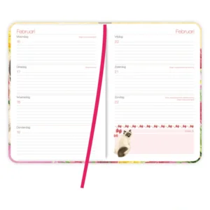 Week agenda - 2026 - Franciens katten - Tibbe - 12,7x17,8cm