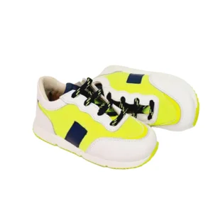 Zecchino d'Oro Sneaker A02-250 Wit/Fluogeel/Blauw 20