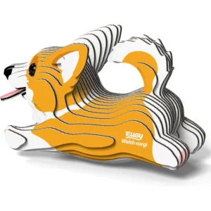 Bouwpakket - Eugy 3D - Huisdier - Hond Welsh corgi - 27st. - 8,5x3,7x5,4cm - Karton - 6+