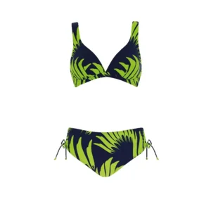 Sunflair Bikini: groen / blauw met beugel, midi slip ( SUNF.184 )
