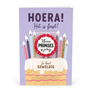 Kaart - Taartkaarsje - Prinses