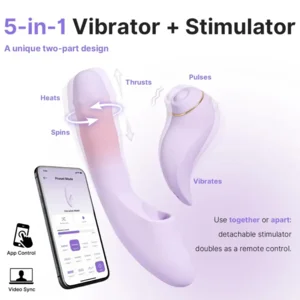 Svakom Duoglow Stotende Vibrator Met App 19 cm