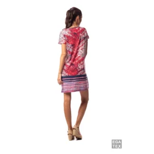 Egatex Bain soleil: rood, korte mouw, tot 3XL ( EGA.285 )