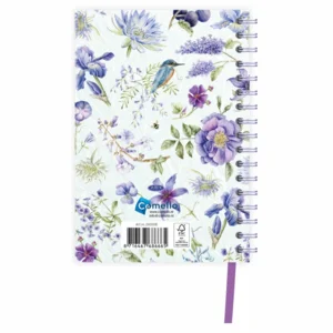 Agenda - Blauwe bloemen - Janneke Brinkman - Spiraal, luxe - 2027 - 11x15,5cm