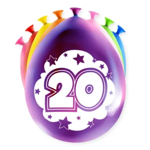 Ballonnen - 20 jaar - 30cm - 8st.