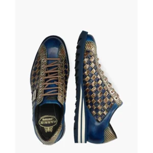 Harris 2817 Blauw/Beige Herensneakers