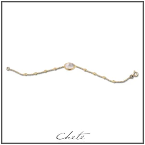 Cheté vergulde hanger met parelmoer CL60-0431