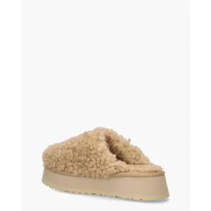 UGG Maxi Curly Platform Slipper Sand Damespantoffels