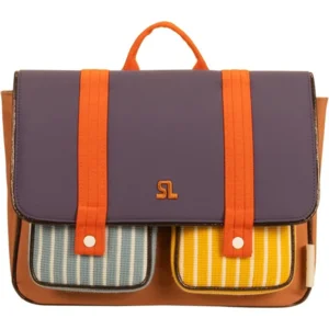 Sticky Lemon Schooltas Blauw Bruin