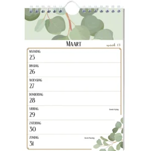 Week kalender - 2024 - Botanical