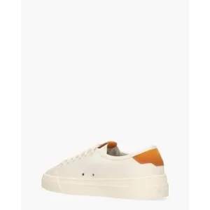 Santoni 22068 Wit/Oranje Herensneakers