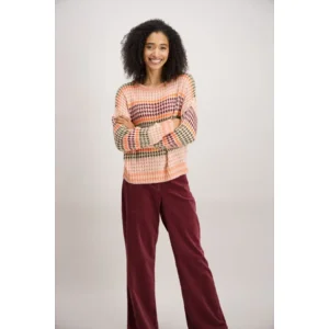 Signe Nature Pull: Los gebreid, strepen ( Signe.1321 )