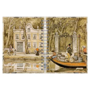 Bureau agenda - 2025 - Anton Pieck - Bezoek aan baron - 17,6x23,8cm