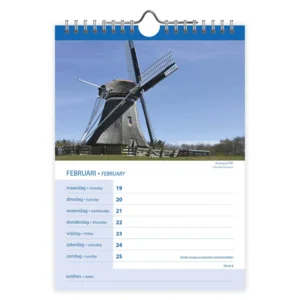 Week kalender - 2024 - 12 provinciën - 16,5x23cm