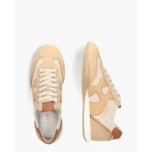 Hogan Olympia Raffia Bruin Damessneakers