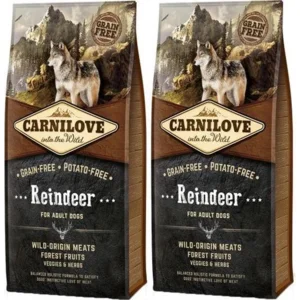 Carnilove grain free reindeer adult dubbelpak 2x 12 kg