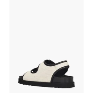 Scholl Juliette Zwart/Wit Damesslippers