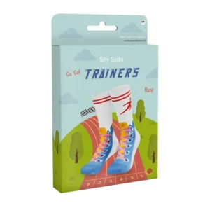 Sokken - Blauwe hardloopschoenen - Silly socks - nr.09