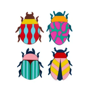 Balvi Onderzetters Kevers The Beetles x4