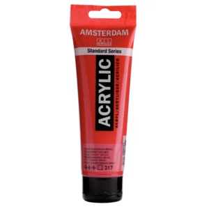 Acrylverf - 317 - Transparant rood middel - Amsterdam - 120ml