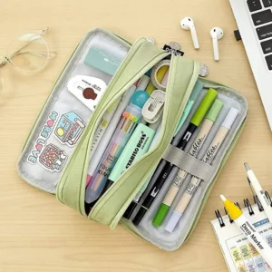 Pennenzak Etui Canvas Groen