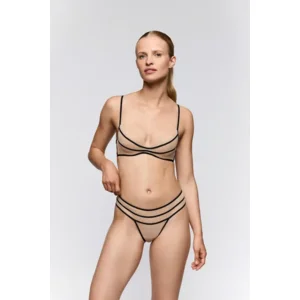 Sarda Yulimar string in zwarte en nude