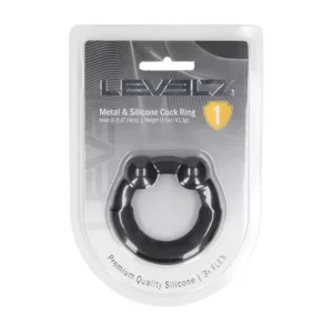 Levelz Metalen & Siliconen Cockring