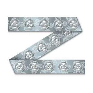 Markeerlint - Afzetlint - 25 jaar - Zilver - 12m