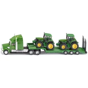 Dieplader met twee John Deere trekkers - 1:87 - Siku