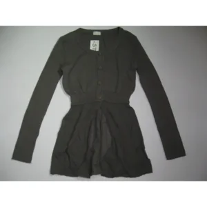Staxo Bruine lange gilet 34.03.01