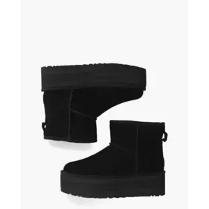 Ugg Classic Mini Platform Zwart Dames Enkelboots