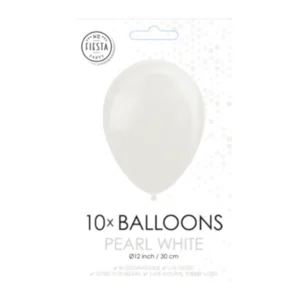 Ballonnen - Pearl wit - 10st.