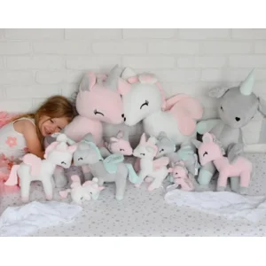 Metoo Unicorn Eenhoorn knuffel Large wit-32 cm