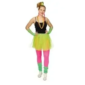 Neon groene Tutu - Groene Tutu medium lengte - Tutu 40 cm