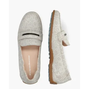 Floris Van Bommel Sitti 03.07 Grijs/Wit Damesloafers