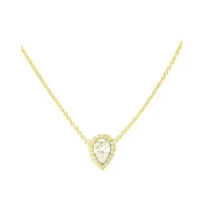 Diamonfire Ketting 63-1201 Teardrop  in verguld zilver