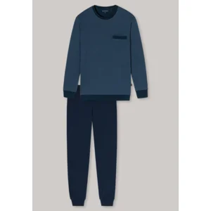 Schiesser – Comfort Fit – Pyjama – 175645 – Jeansblauw