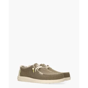 Hey Dude Wally Braided Groen Heren Veterschoenen