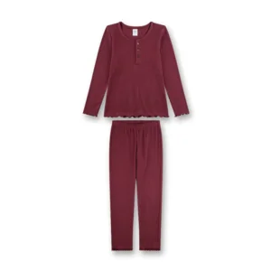 Sanetta Pyjama Meisjes: Bordeaux ( SAN.167 )