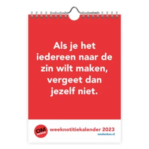 Week notitiekalender - 2023 - Omdenken - 16.5x23cm